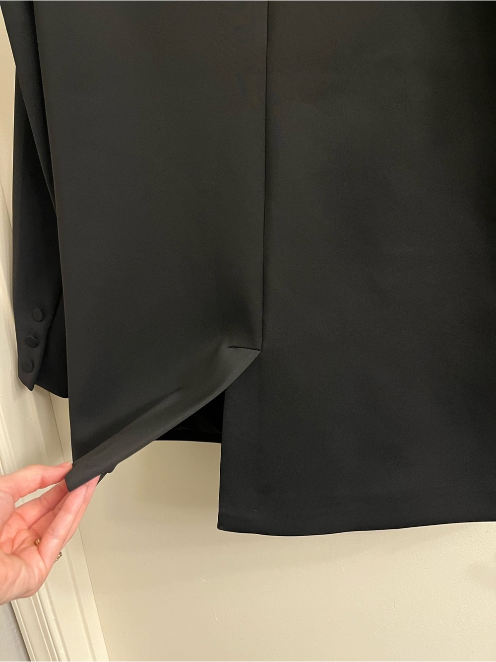 Good American Black Scuba Blazer Jacket Medium - Picture 9 of 12